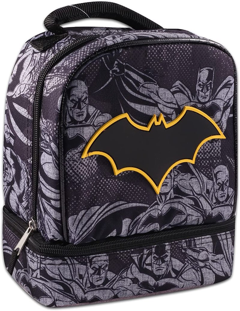 Fast Forward Batman Lunch Box for Boys Set - Batman Lunch Box for Kids Bundle with Water Bottle, Stickers, More | Batman Lunch Bag for Boys - Image 2