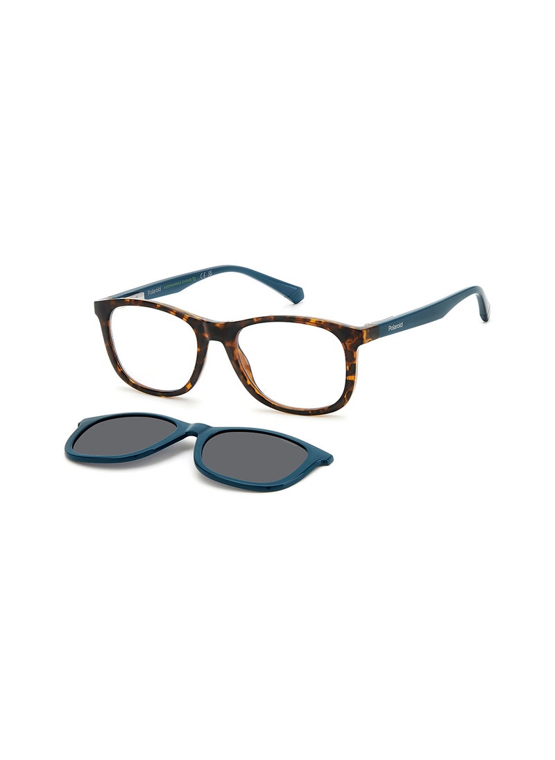 Polaroid Kids Unisex Polarized Rectangular Sunglasses - Pld 8054/Cs Blue Millimeter - Lens Size: 47 Mm  - Image 1