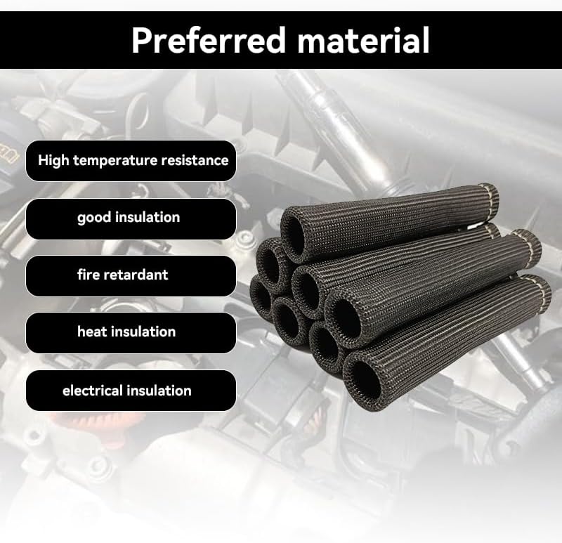 RBOKO 8PCS Spark Plug Heat Shield Covers - Image 3