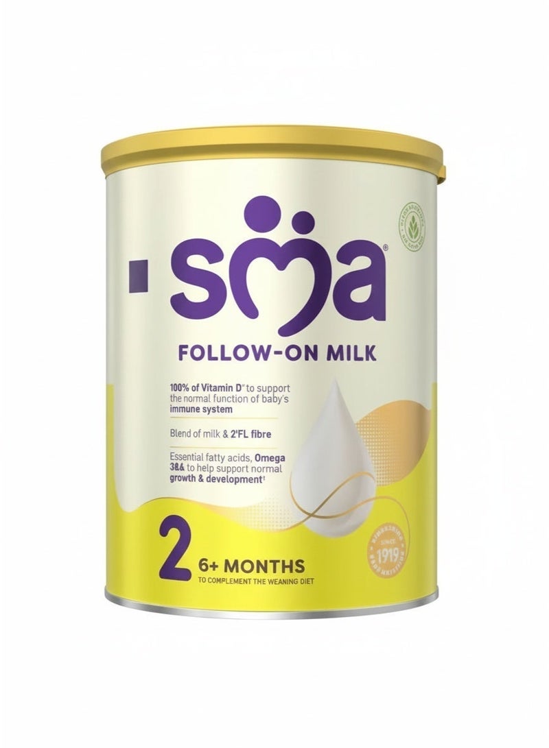 SMA Stage 2 Follow on Milk Baby Powder Formula 6 Plus Months 800grams - Image 1