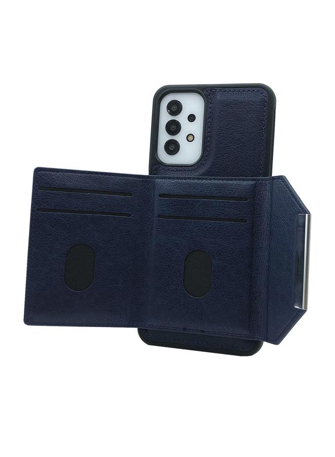 erorex Case For Samsung Galaxy S20 FE Solid Color Metal Buckle Card Slots Bag Phone Case - Image 3