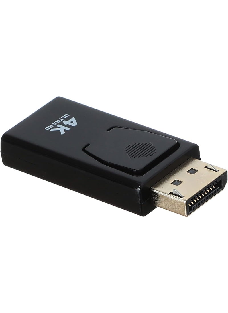 ماركة غير محددة محول DisplayPort ذكر إلى HDMI أنثى بدقة 4K – موديل 2273 – أسود  - Image 3