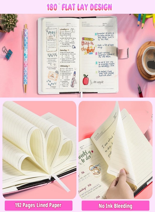 Beadsky Diary with Lock for Girls and Women, Password Locked Diary Notebook, Refillable Sectet Journal with Lock, Aesthetic Journal Kit with Pen Cute Stuff Gifts for Teen Girls, Pink - Image 5