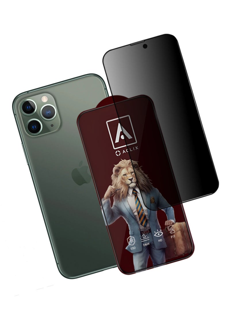 ACLIX Antistatic ESD Dustproof Premium Quality High Definition Tempered Glass Screen Protector Designed For  iPhone 11 Pro - Image 1