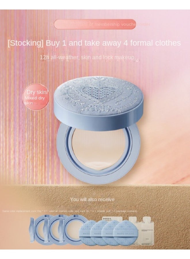 seed Cushion - Hydrating, Moisturizing, Long-lasting, Smudge-proof, Suitable For Combination Skin, Includes Refill - Image 1
