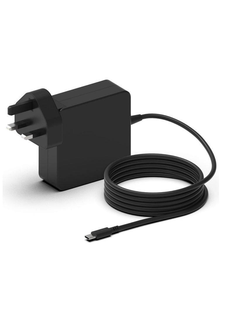 ماركة غير محددة 65 واط USB C Chromebook شحن سريع كابل إمداد الطاقة محول متوافق على نطاق واسع مع الأجهزة المتعددة مع واجهة Type-c  - Image 1