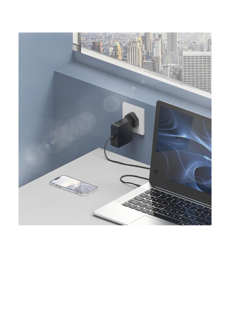 ماركة غير محددة 65 واط USB C Chromebook شحن سريع كابل إمداد الطاقة محول متوافق على نطاق واسع مع الأجهزة المتعددة مع واجهة Type-c  - Image 3