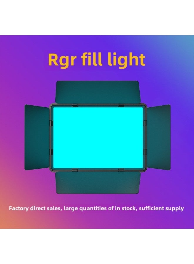 RGB Flat Light Live Photography Fill Light Internet Celebrity Background Light LED Food Ring Light Shooting Atmosphere Anchor Light-Color:OL336 Tablet Fill Light RGB  - Image 3