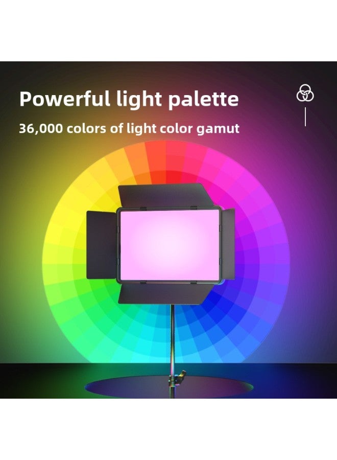 RGB Flat Light Live Photography Fill Light Internet Celebrity Background Light LED Food Ring Light Shooting Atmosphere Anchor Light-Color:OL336 Tablet Fill Light RGB  - Image 2