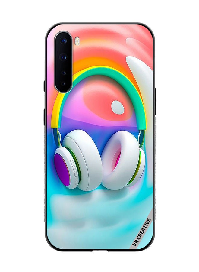 VR CREATIVE Protective Case Cover For OnePlus Nord Music Headphones Design Multicolour - Image 1