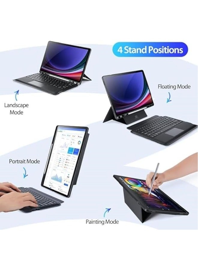 general Trackpad Keyboard Compatible with Samsung Galaxy Tab S9 FE 10.9" 2023 SM-X510 X516B Detachable Magic Keyboard Case With Pencil Holder For Tab S9 FE - Image 4