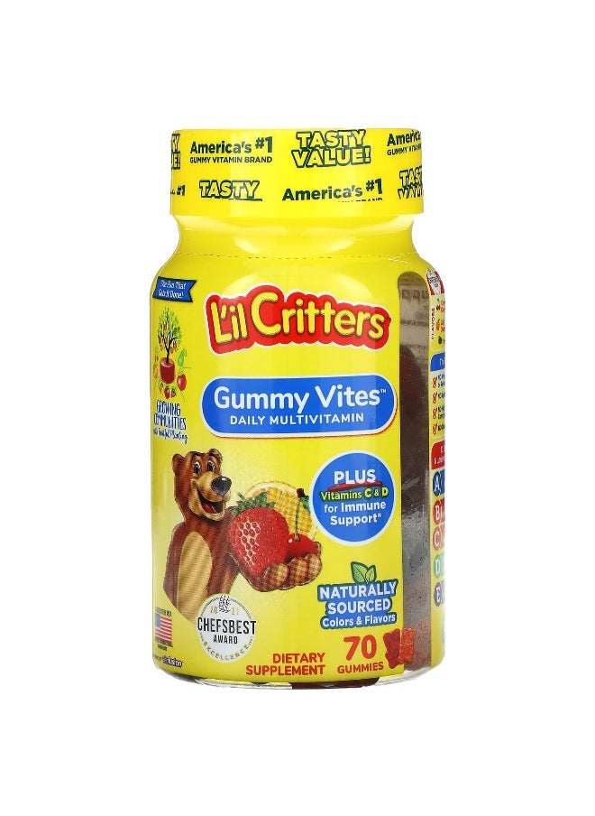 Lil Critters - L'il Critters, Gummy Vites Daily Multivitamin, 70 Gummies - Image 1
