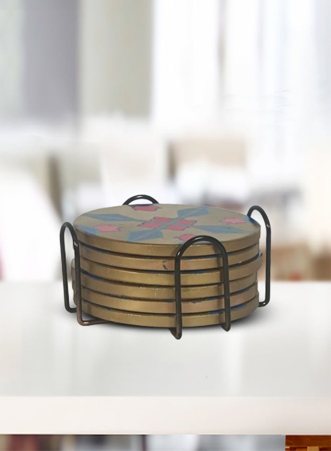 داش وتوين مجموعة من 6 قواعد أكواب مزخرفة - Image 1