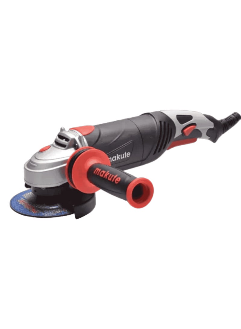 makute Angle Grinder 1400W – 4.5-inch Corded Angle Grinder with 220-240V, 10800r/min No Load Speed, 100/115/125mm Disc Diameter, Aluminum Housing, Shaft Lock, Angle Grinder Accessories Included  - Image 3