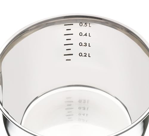 Küchenprofi Stainless Steel Saucepan with Clad Bottom, 16-Ounce,Silver - Image 3