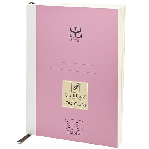 SETTINI® Dot Grid Refill Journal Notebook for Refillable Journals – Premium A5 100 gsm Sheets Dotted Notepad 8.25 x 5.5 Inches with 256 Pages and Helpful Bookmark - Image 1