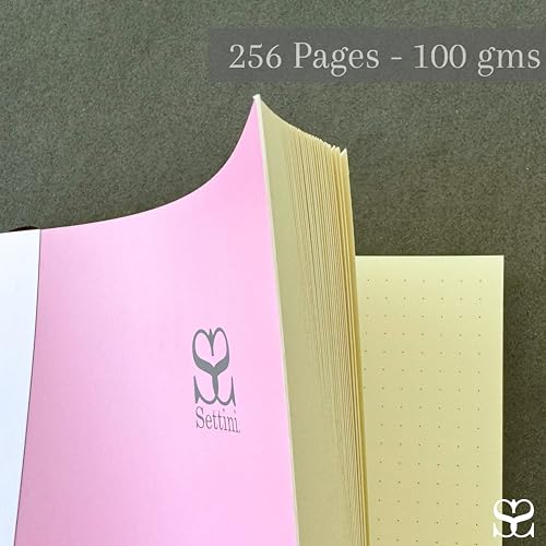 SETTINI® Dot Grid Refill Journal Notebook for Refillable Journals – Premium A5 100 gsm Sheets Dotted Notepad 8.25 x 5.5 Inches with 256 Pages and Helpful Bookmark - Image 5