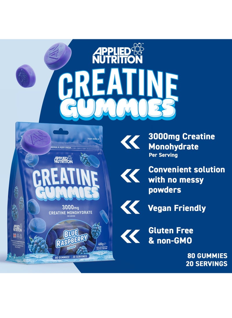 Applied Nutrition Applied Nutrition Creatine Gummies 3000mg 20Ser 400g Blue Raspberry  - Image 2