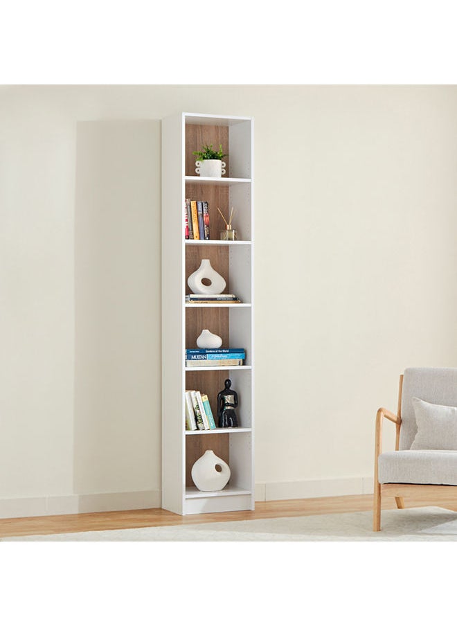 Home Box Alford Avian 6-Tier Narrow Bookcase 40 x 202 x 28 cm  - Image 1