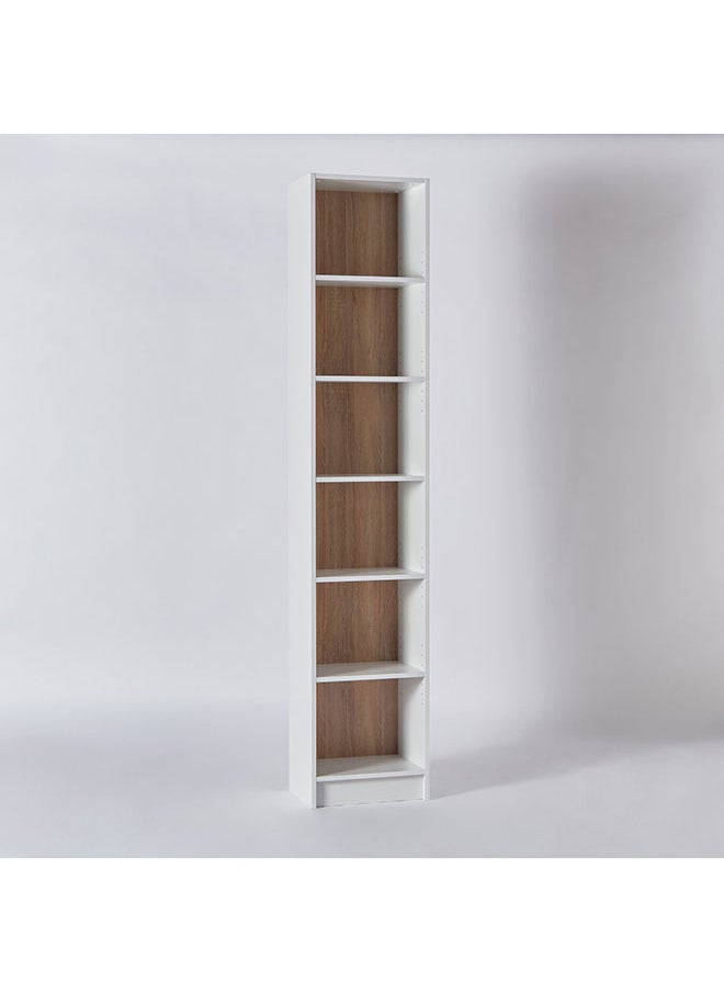 Home Box - Alford Avian 6-Tier Narrow Bookcase 40 x 202 x 28 cm - Image 1