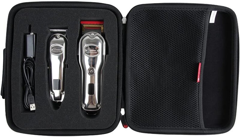 Hermitshell Hard Travel Case for Hatteker Hair Clipper Men IPX7 Waterproof Cordless Barber Clipper for Hair Cutting Kit  TBlade Trimmer Beard Trimmer
