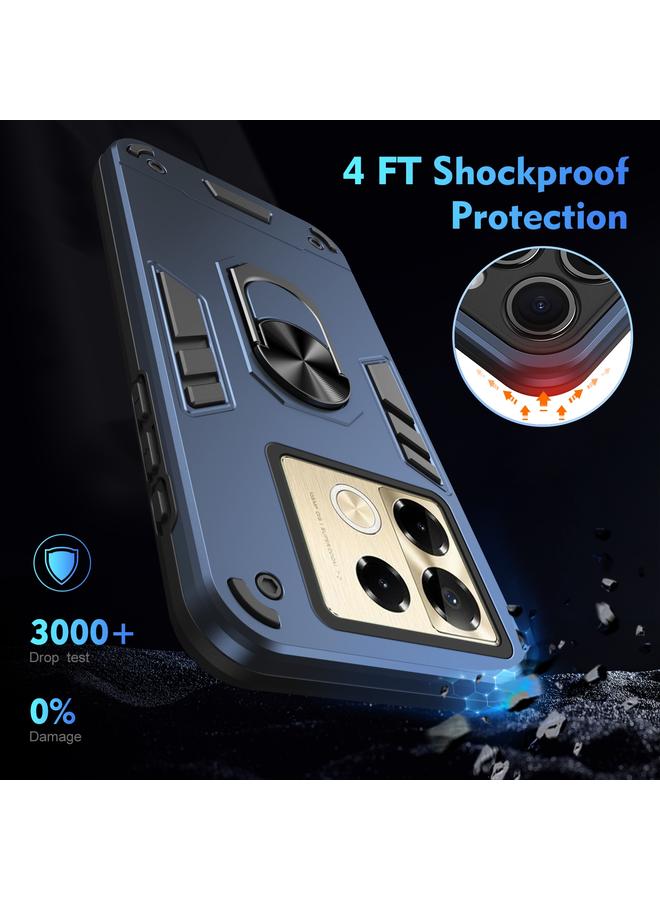 اس-توب جراب لهاتف Infinix Note 40 Pro 4G جراب هاتف مضاد للصدمات مزود بحلقة معدنية - Image 4