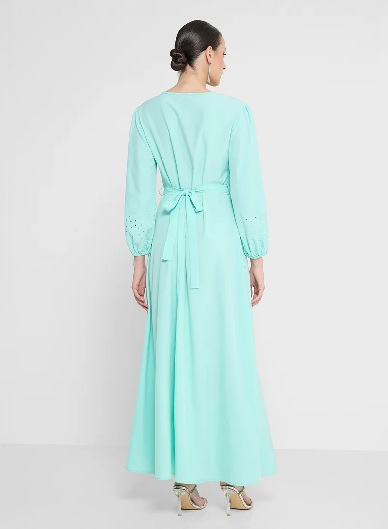 Khizana Embellished A-line Dress