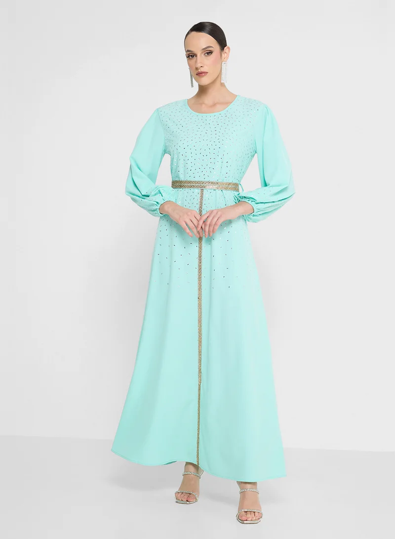 Khizana Embellished A-line Dress