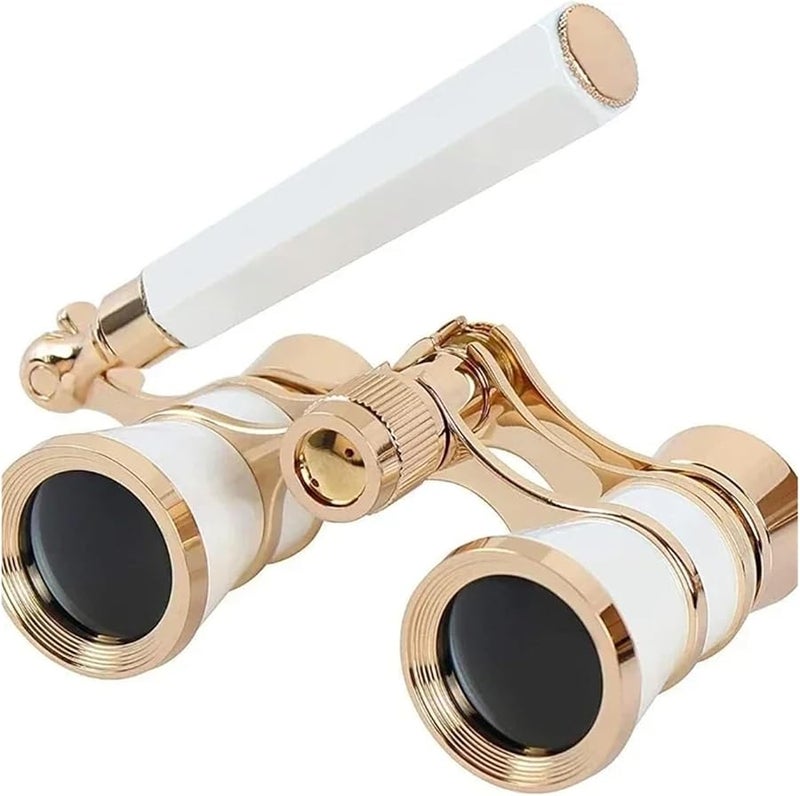Brown Portable Mini Binoculars For Opera Concert Camping With Handle - Image 5