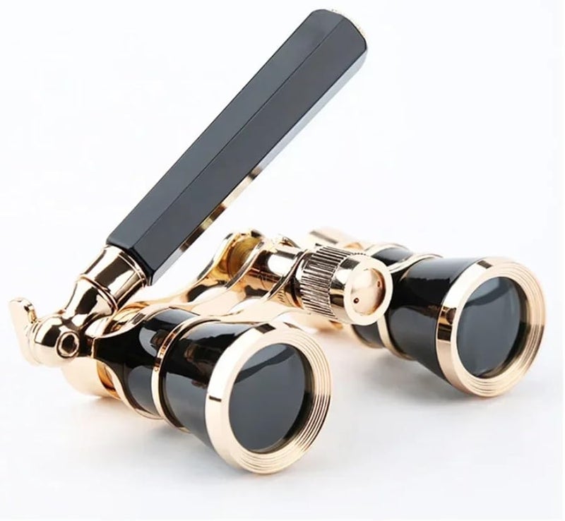 Brown Portable Mini Binoculars For Opera Concert Camping With Handle - Image 3