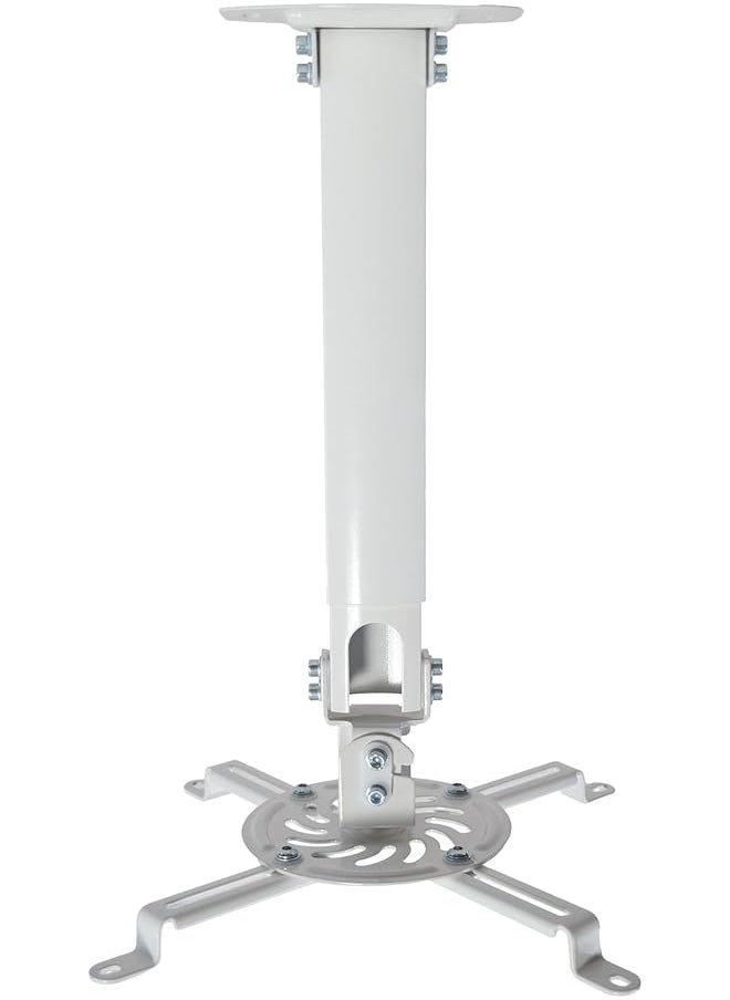 Universal Extending Ceiling Projector Mount Height Adjustable Projection White Mount Vp02W