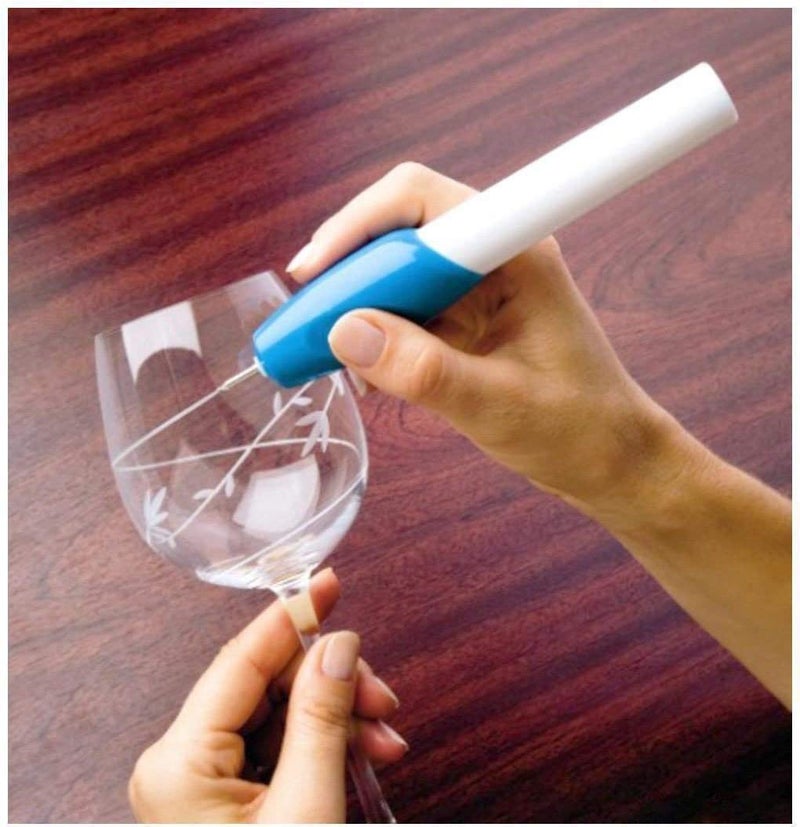 Dweezhet Mini Home Electric Engraving Carve Pen for Engraving & Decorating All Kind of Materials, Machine for Glass, Cardboard,Metal, Plastic,Wood, Iron-Multicolour - Image 1