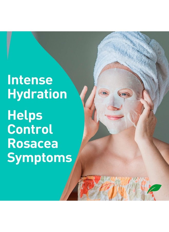PROcure PROcure Rosacare Soothing Sheet Face Mask with Hyaluronic Hydrogel for Rosacea Symptoms, 5 Masks  - Image 2