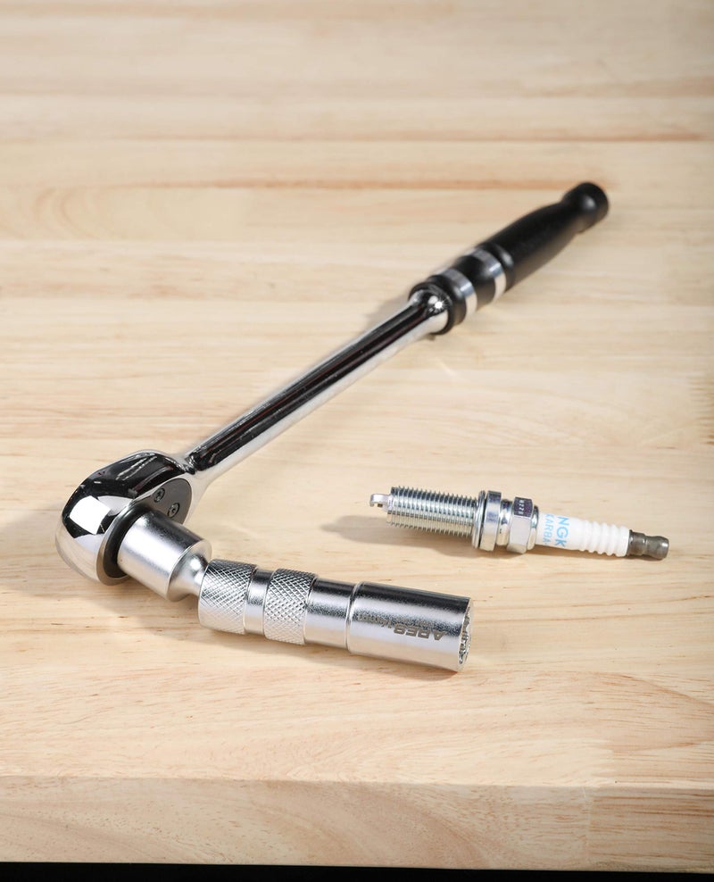 ARES 11000-14mm Thin Wall Magnetic Swivel Spark Plug Socket - 3/8-Inch Drive 12-Point Spark Plug Socket - Walls 2mm Thinner Than Standard Spark Plug Sockets - Image 5