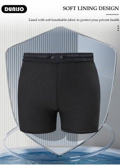 DUNISO Men's Swimming Trunks with Compression Liner, Double Layer Quick Dry Beach Shorts with Adjustable Belt Loose Breath Swim Shorts with Zipper Pockets Suits for Beach and Swimming  - Image 3