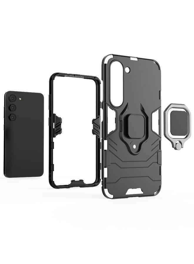 S-TOP Case For Samsung Galaxy S23 5G Magnetic Ring Holder PC + TPU Phone Case - Image 5