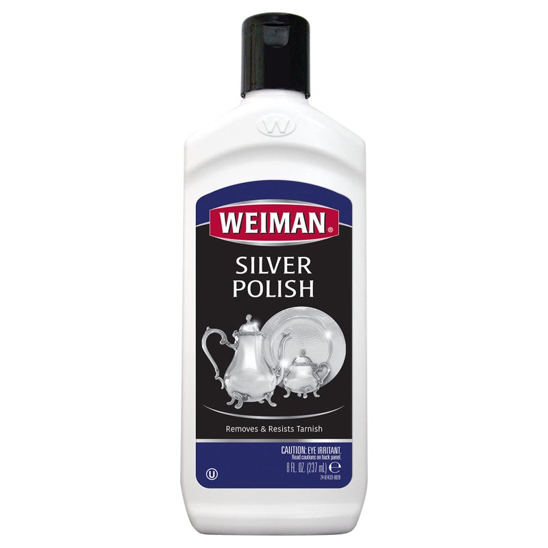 Weiman Silver Polish and Cleaner - 8 Ounce - Clean Shine and Polish Safe Protective Prevent Tarnish - Image 1