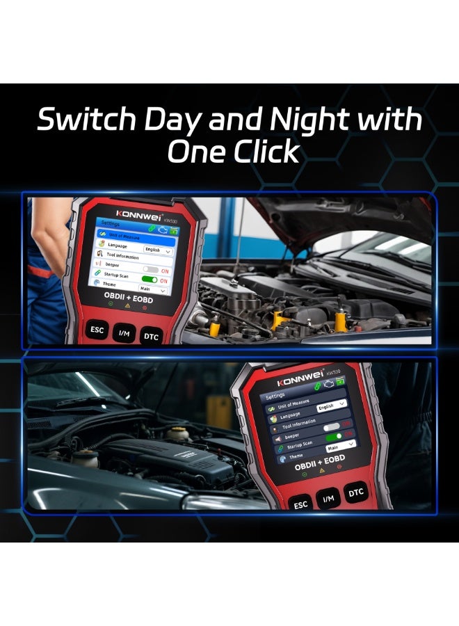 Konnwei KW330 Perfect Full OBDIl Functions Automotive Fault Diagnosis Instrument - Image 2