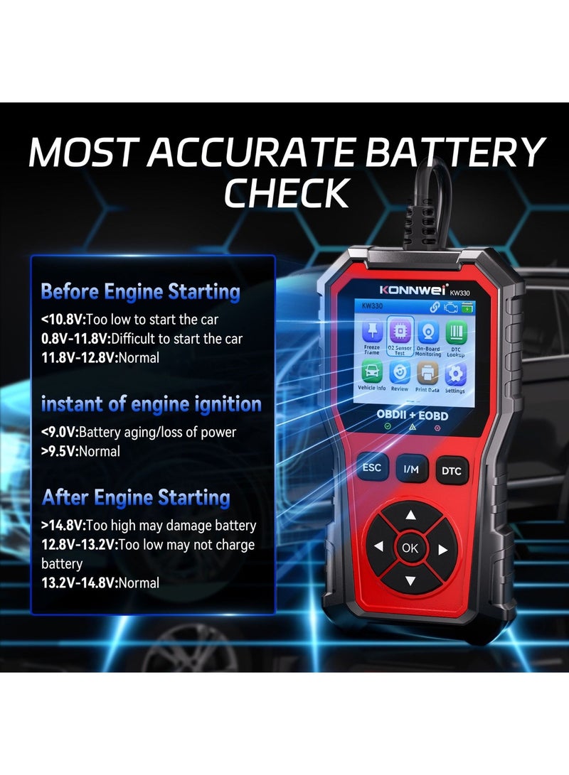 Konnwei KW330 Perfect Full OBDIl Functions Automotive Fault Diagnosis Instrument - Image 3