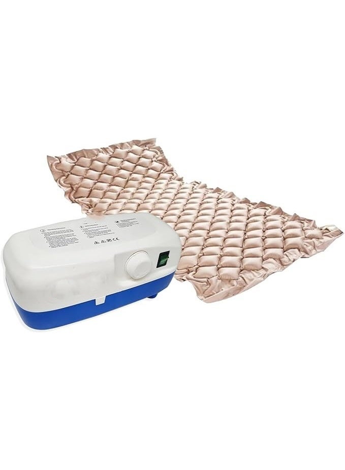 Inflatable Air Mattress with Alternating Air Support, PVC and Nylon Air Bed for Home Care and Comfortable Sleeping, Split King Size - Image 1