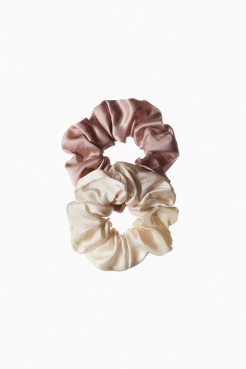 H&M 2-pack silk scrunchies