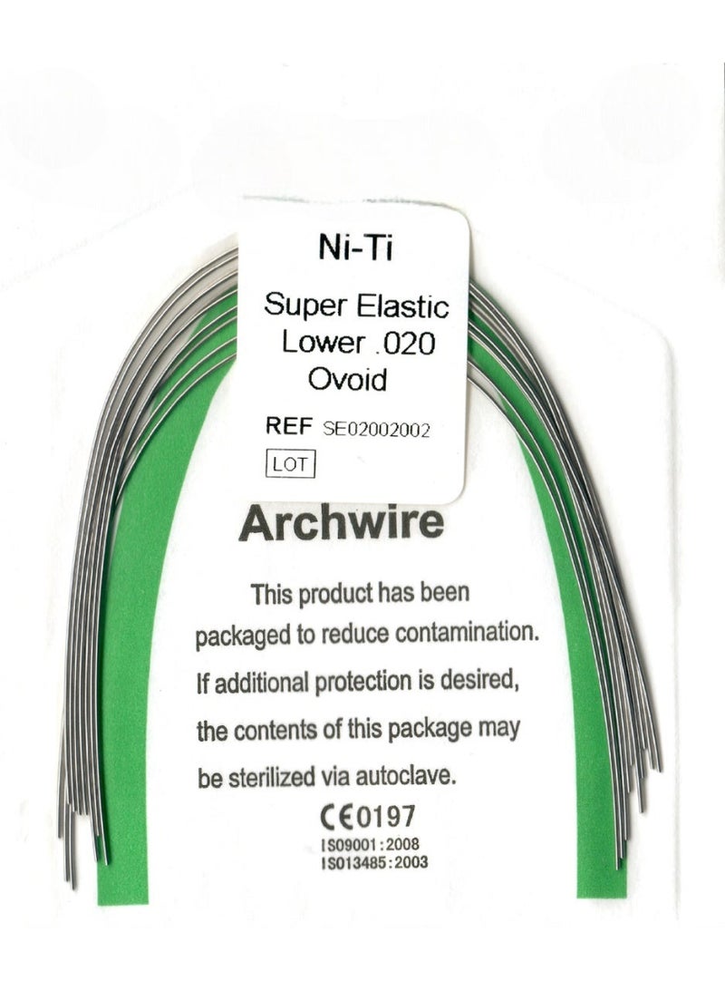 keemz NiTi Arch Wire Ovoid 0.020 LOWER