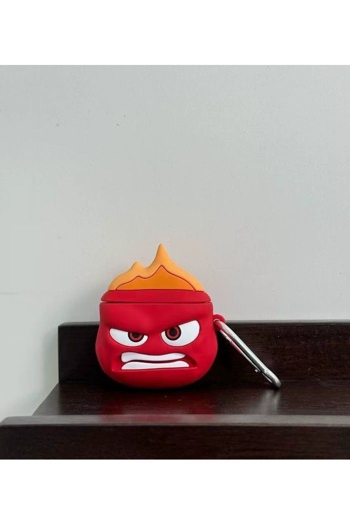 general AirPods 3rd generation silicone wireless Bluetooth protective case, cartoon design, Apple wireless Bluetooth headphones protective case, made of silicone material, with a creative and soft exterior.