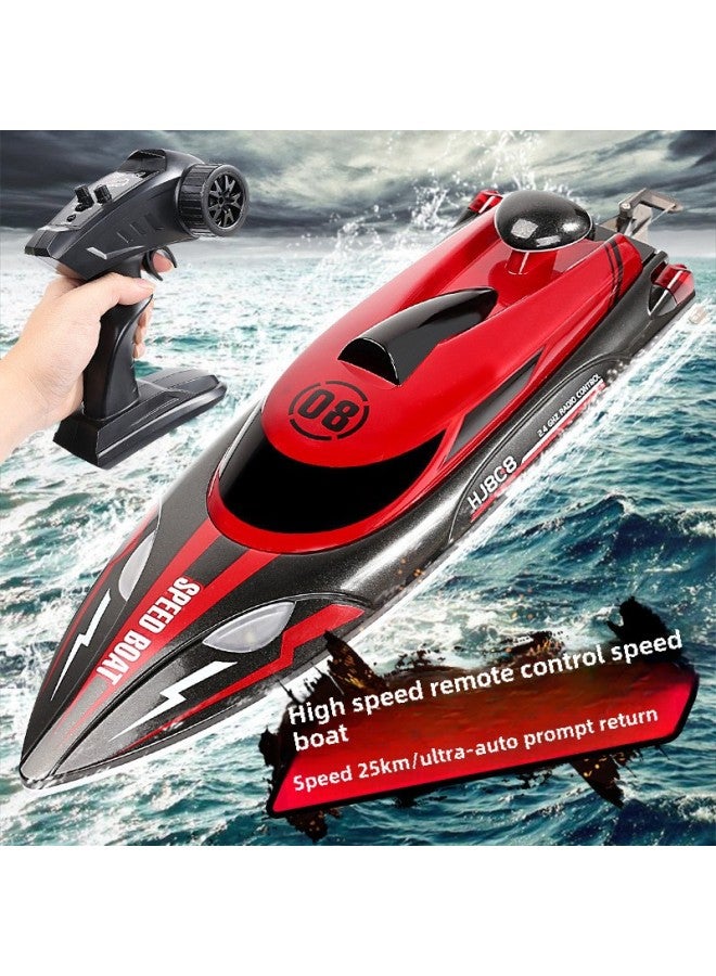 High-Speed Remote Control Boat HJ808 2.4G Hydrodynamic Racing Yacht Model Children's Toy Competitions Boat For Boys-Color:Blue (Chinese Packaging) - Image 2
