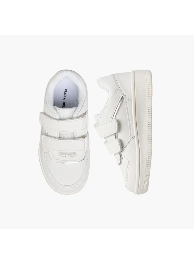 فلورا بيلا من شو إكسبرس Girls Panelled Sneakers with Hook and Loop Closure