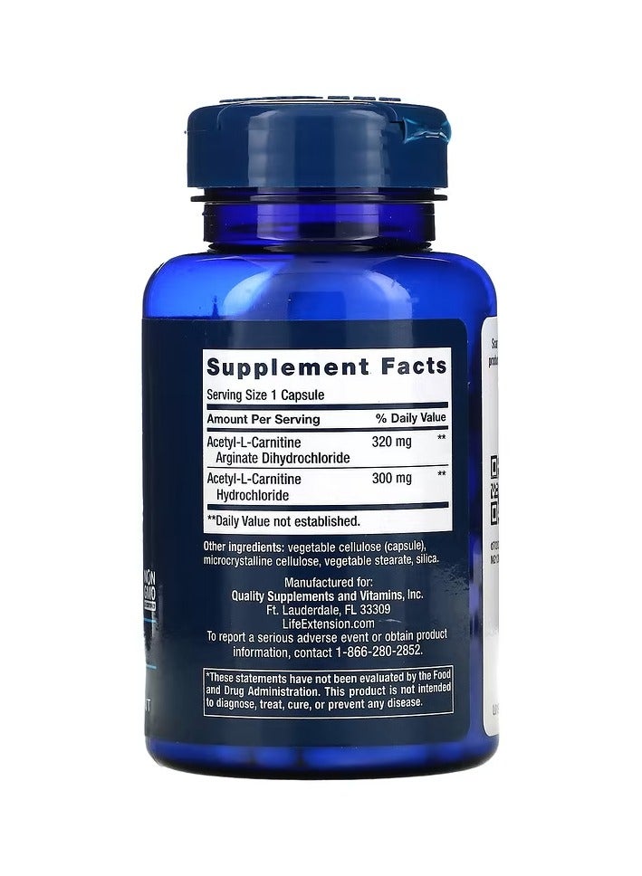 Life Extension Acetyl-L-Carnitine Arginate 90 Capsules - Image 2