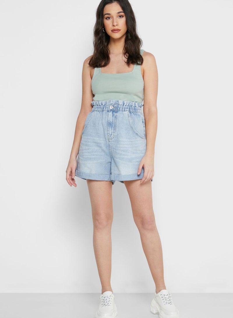 Cotton On Paperbag Mini Shorts - Image 1