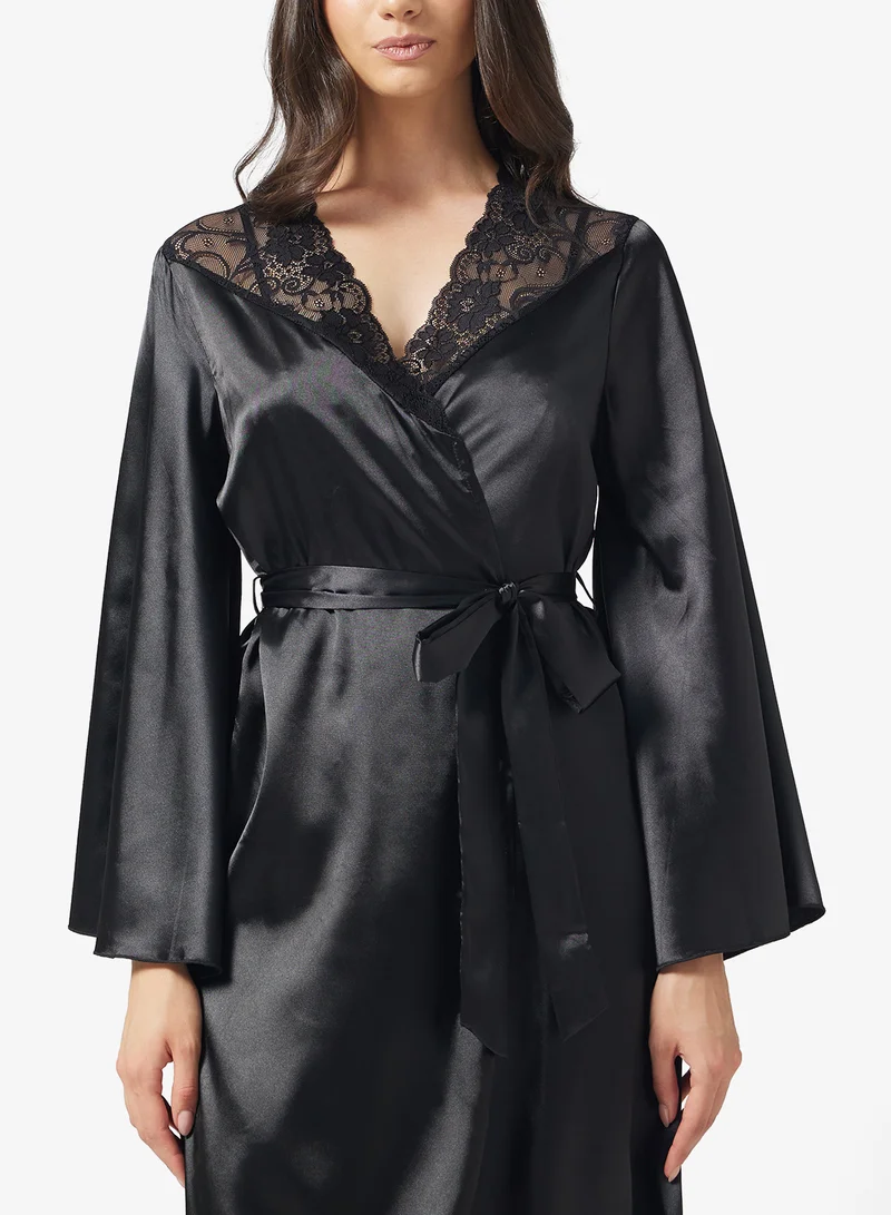 ELLA Robe With Flared Sleeves