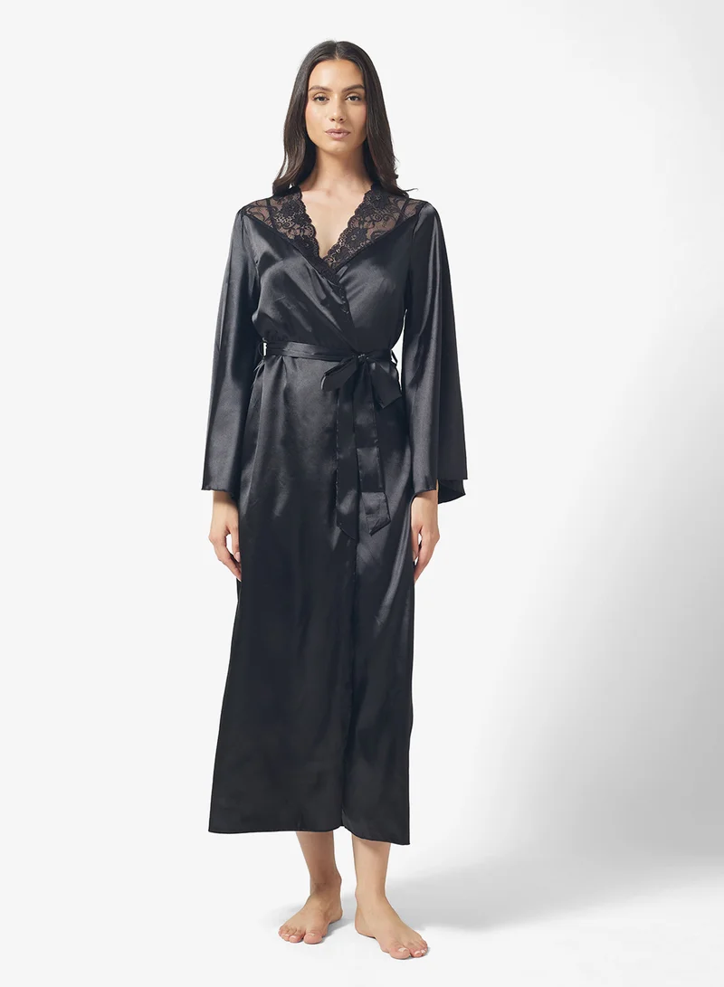 ايلا Robe With Flared Sleeves