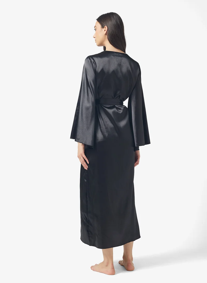 ايلا Robe With Flared Sleeves